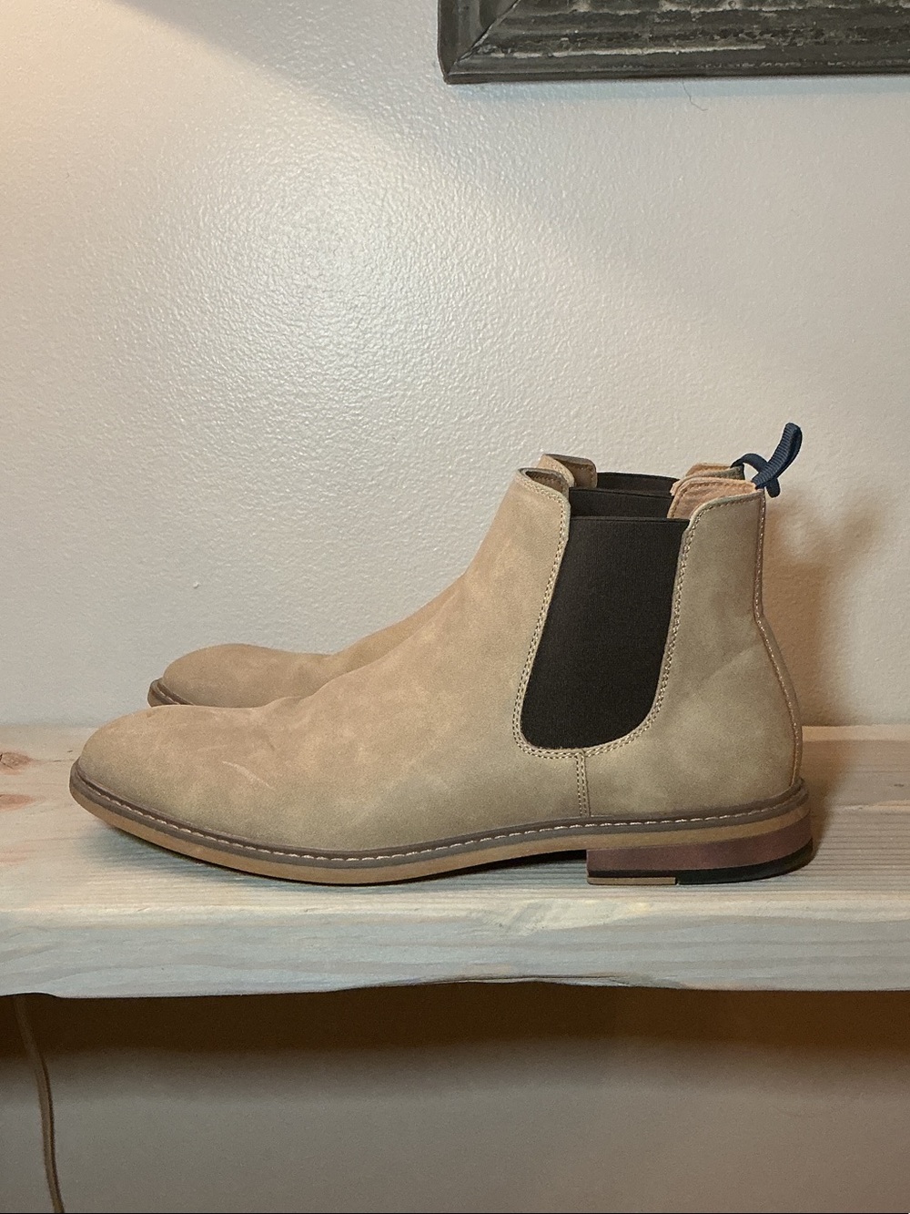 Steve Madden Men’s Tan Suede Chukka Chelsea Boots
